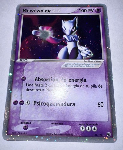 Mewtwo ex 101/109 EX Ruby & Sapphire Spanish 2004 Pokémon Card TCG