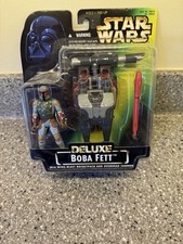 Star Wars Power of the Force Deluxe Boba Fett With Wing-Blast Rocketpack