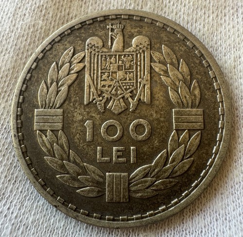 100 Lei 1932 - Carol II , Romania , Heaton Mint , KM 52