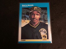 1987 Fleer #604 BARRY BONDS RC Rookie! PIRATES!