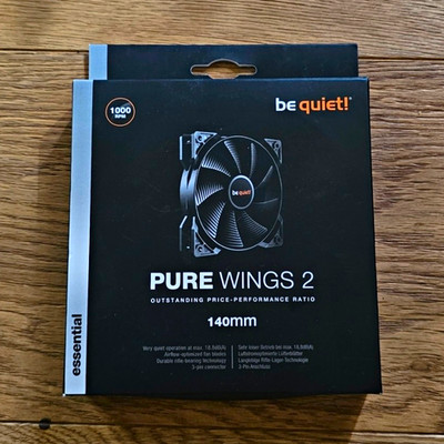 be quiet! Pure Wings 2 BL047 140mm Gehäuselüfter 3-Pin 1000 RPM Schwarz