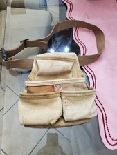 McGuire Nicholas HEAVY Suede Cowhide Leather Toolbelt MULTI-POCKETS ADJUSTABLE