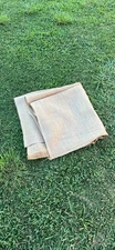 Burlap Tarp  7’ X 7’ Landscaper Gardener 84” X 84” Leaves Grass Branches