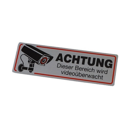 Indoor And Outdoor Use Camera Sign Metal Video Sign Discreet Packaging - Photo 6/10