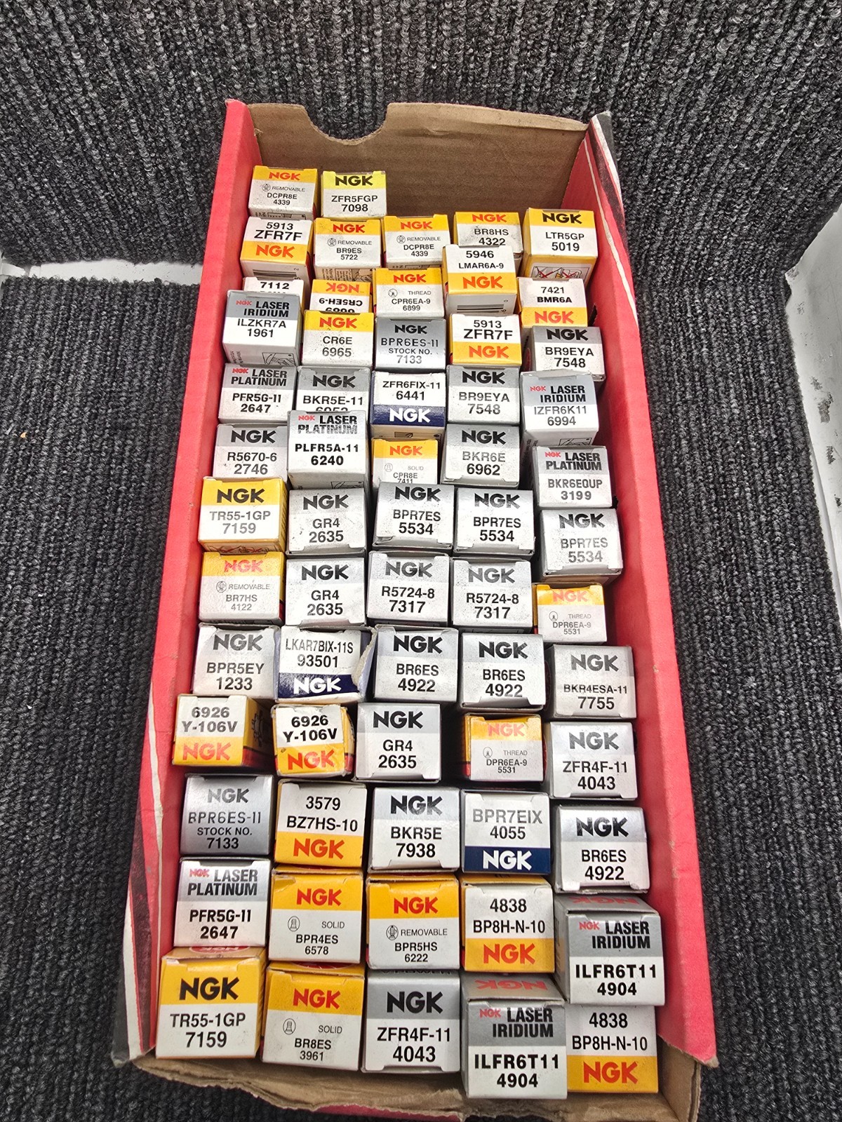 QTY 62 NGK Mixed Spark Plugs 4339 7098 5913 5722 4339 4322 5019 7112 6689 5946