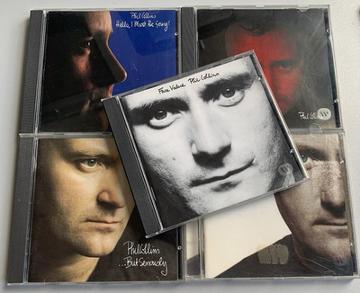 5 CD Phil Collins Sammlung Face Value+No Jacket+Hello+But Seriously+Both Sides