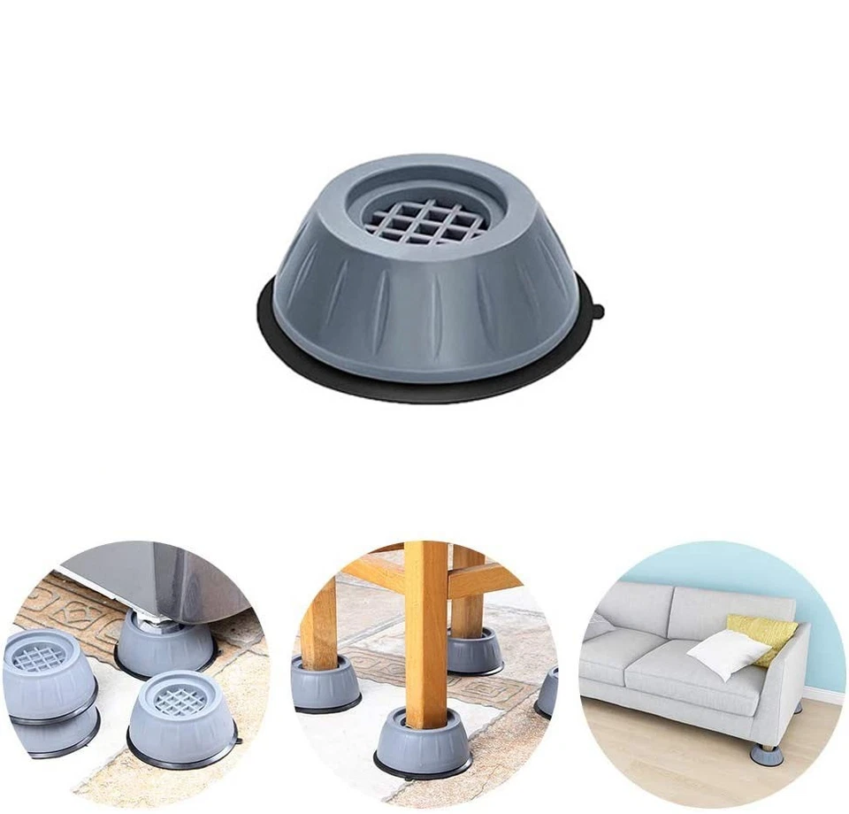 1-12 Anti Vibration Washing Machine Support Anti-Slip Rubber Feet Base Pads Mat - Image 2 of 4