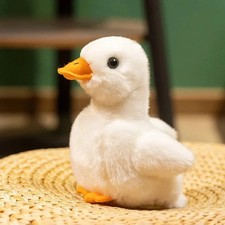 Cute Lifelike Duck Plush Toy 16CM White Goose Stuffed Animal Soft Gift