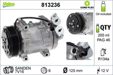 Kompressor Klimaanlage VALEO CORE-FLEX 813236 für FORD MAZDA FOCUS VOLVO 12V 2
