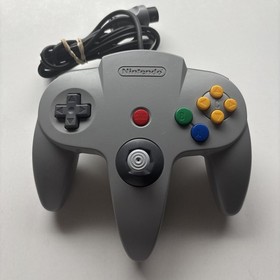 Nintendo 64 N64 Grey Console System Complete Original OEM Controller + Cords