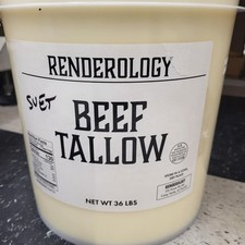 Beef Tallow - Good for Cooking, Baking 36 Pounds