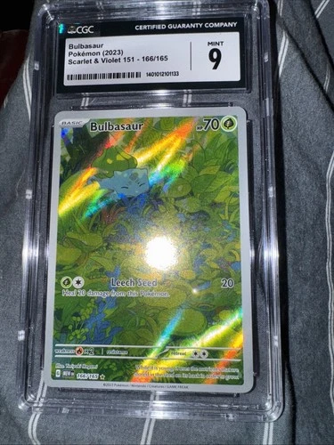 Bulbasaur 166/165 Sv: Scarlet & Violet 151 Holo CGC 9
