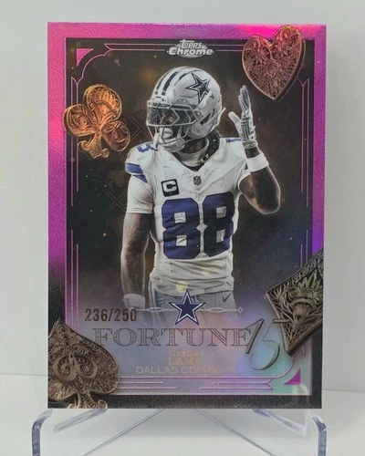 2025 Topps Chrome CeeDee Lamb Pink Refractor (RAW)