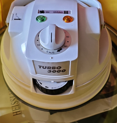 T&S Turbo 3000 AX-707 Halogenofen 1350W Timer Temperaturregelung Schüssel Deckel