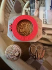 Vintage 1995 Saban Power Rangers Buckle and Coins