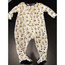 Magnetic Me Panda Pineapple Footed Sleeper Modal Magnetic Closure 3-6 Months