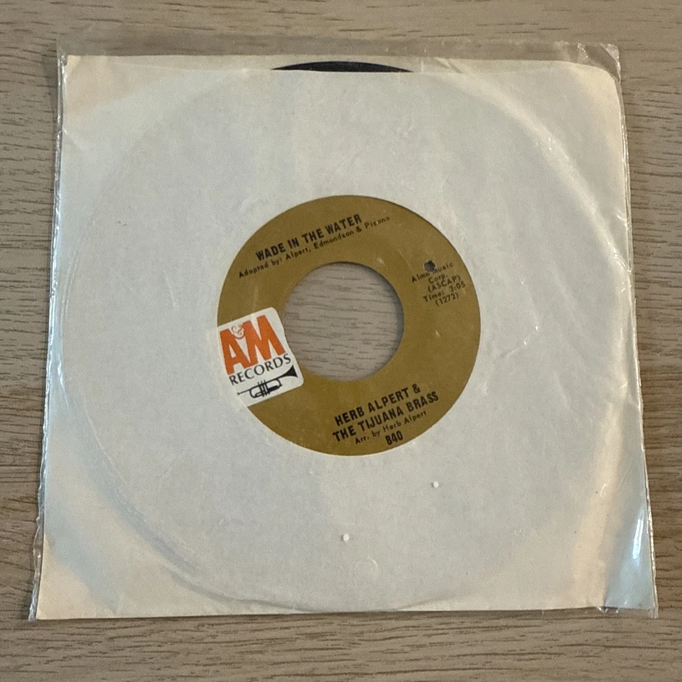 45 / Herb Alpert and The Tijuana Brass / 1967 / Wade In The Water 7” Sealed — 第 3/3 张图片
