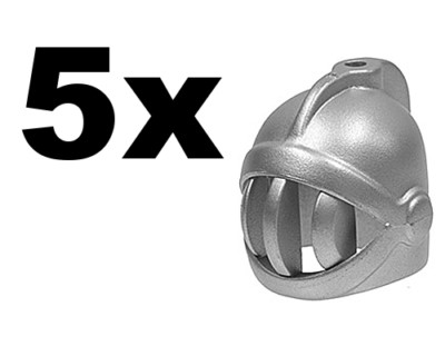 Lego Castle 5x argent métallisé Casque Nez Protecteur Chevaliers-Nouvelles Pièces Lego Castle 5x argent métallisé Casque Nez Protecteur Chevaliers-Nouvelles Pièces