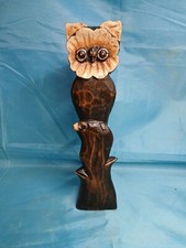 Civetta - Gufo in legno - Scultura Arredo - altezza cm 30