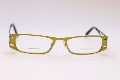 Damen Brille Vanni Mod. V8321 c459 Grün 51[]18 Eckig Metall