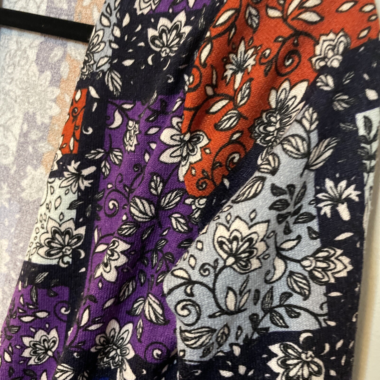 LuLaRoe patchwork duster waterfall multicolor Sz … - image 5