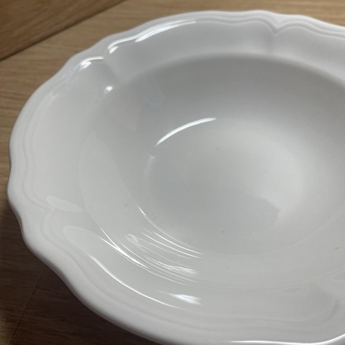 Vintage Federalist Ironstone White Round Serving Bowl 9-1/2” Japan #4238 - Picture 7 of 8