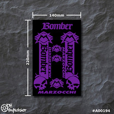 Marzocchi Sticker Lila | Aufklebersatz Set Fahrrad eBike BMX MTB Gabel