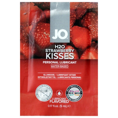 SYSTEM JO H2O STRAWBERRY KISSES 5 ml Sachet Gleitgel mit Geschmack