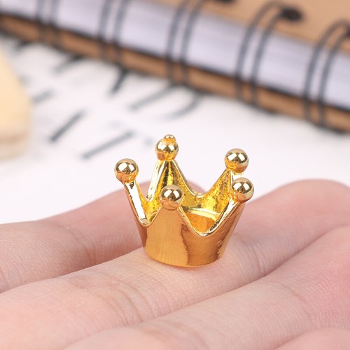 5pcs Dollhouse Miniature Mini Metal Crown Princess Headwear Model Doll Headwear - Imagen 10 de 12