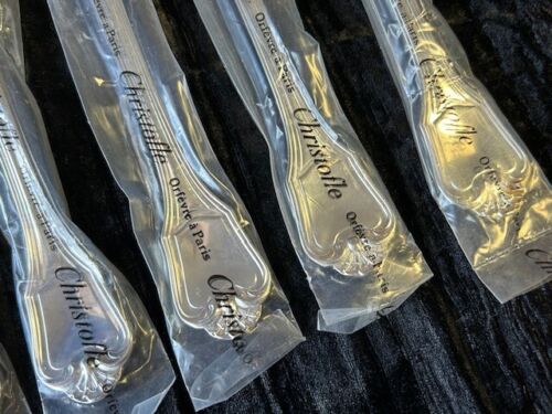 Christofle France Port Royal Silverplate Dinner Forks 8 1/8"- Set of 6 - Sealed - Picture 4 of 7