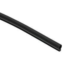 16.4Ft Weather Stripping Door Seal, TPE 9/32" Dia Kerf Sealing Strip, Black