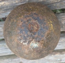 Vintage 16 lbs. Iron Shot Put Ball - Track  Field 4.75" Marked 16