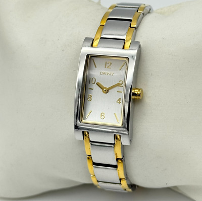 Women's DKNY All Stainless Steel Two-Tone Classic Bracelet Watch, 18mm, NY3604
