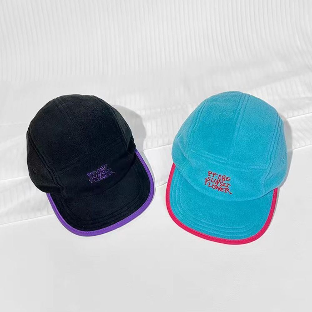 APL Cappellino Velluto Rifilato Lettere Ricamo Cappello Outdoor Caldo Autunno