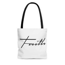 AOP Tote Bag "Faith" in 3 Sizes