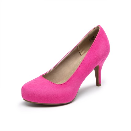 Women Low Stilettos Heel Elegant Wedding Party Slip On Platform Pump Shoes - Picture 14 of 15