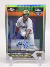 Termarr Johnson 2023 Pro Debut Chrome Refractor Auto /99 Pittsburgh Pirates