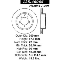 Centric Disc Brake Rotor 125.46065 on sale Centric Disc Brake Rotor 125.46065 on sale