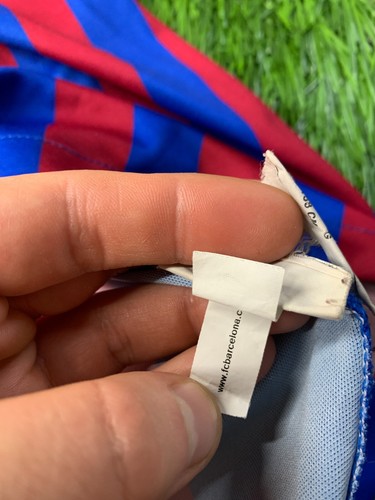 BARCELONA BARCA 2021/2022 FOOTBALL SHIRT JERSEY HOME NIKE ORIGINAL SIZE YOUNG L - Picture 10 of 15
