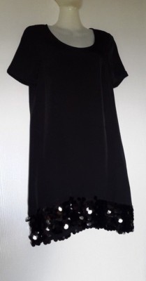 MANOUKIAN KLEID SCHWARZ FLIESSEND POLYESTER GR. S (FR38-EU36 -UK S- IT42) 99 