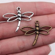 15pcs 32x27mm Alloy Charm Hollow out Dragonfly Pendant EF3791