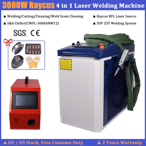 Raycus 3000 W Portátil 4 en 1 Fibra Láser Soldadura/Limpieza/Corte/Máquina Envío UE - Imagen 2 de 14