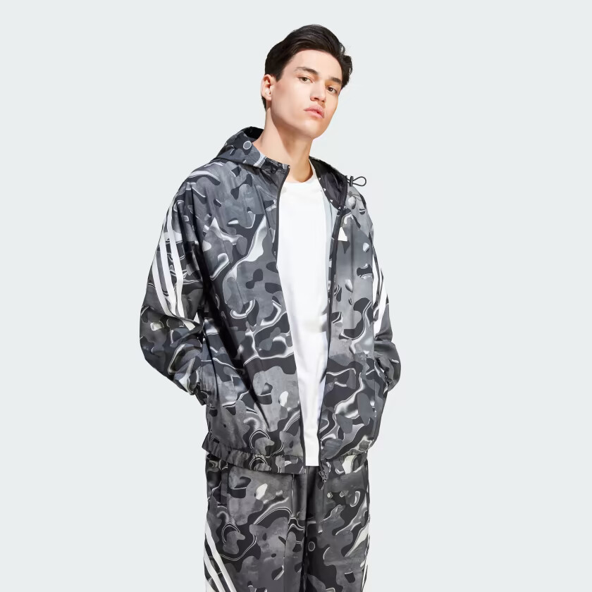 adidas Men's Future Icons All Over Print Full Zip Up Jacket