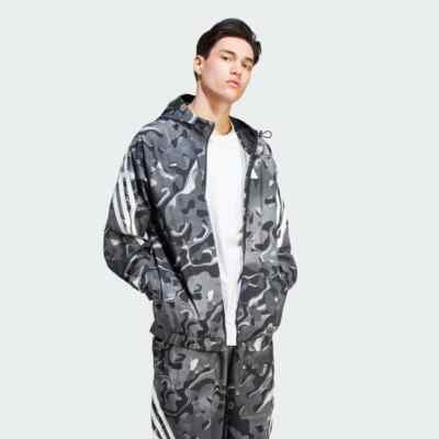 adidas Men's Future Icons All Over Print Full Zip Up Jacket