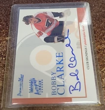2000-01 Topps Premier Plus Club Signings Bobby Clarke #CS-4 Auto Autograph Card