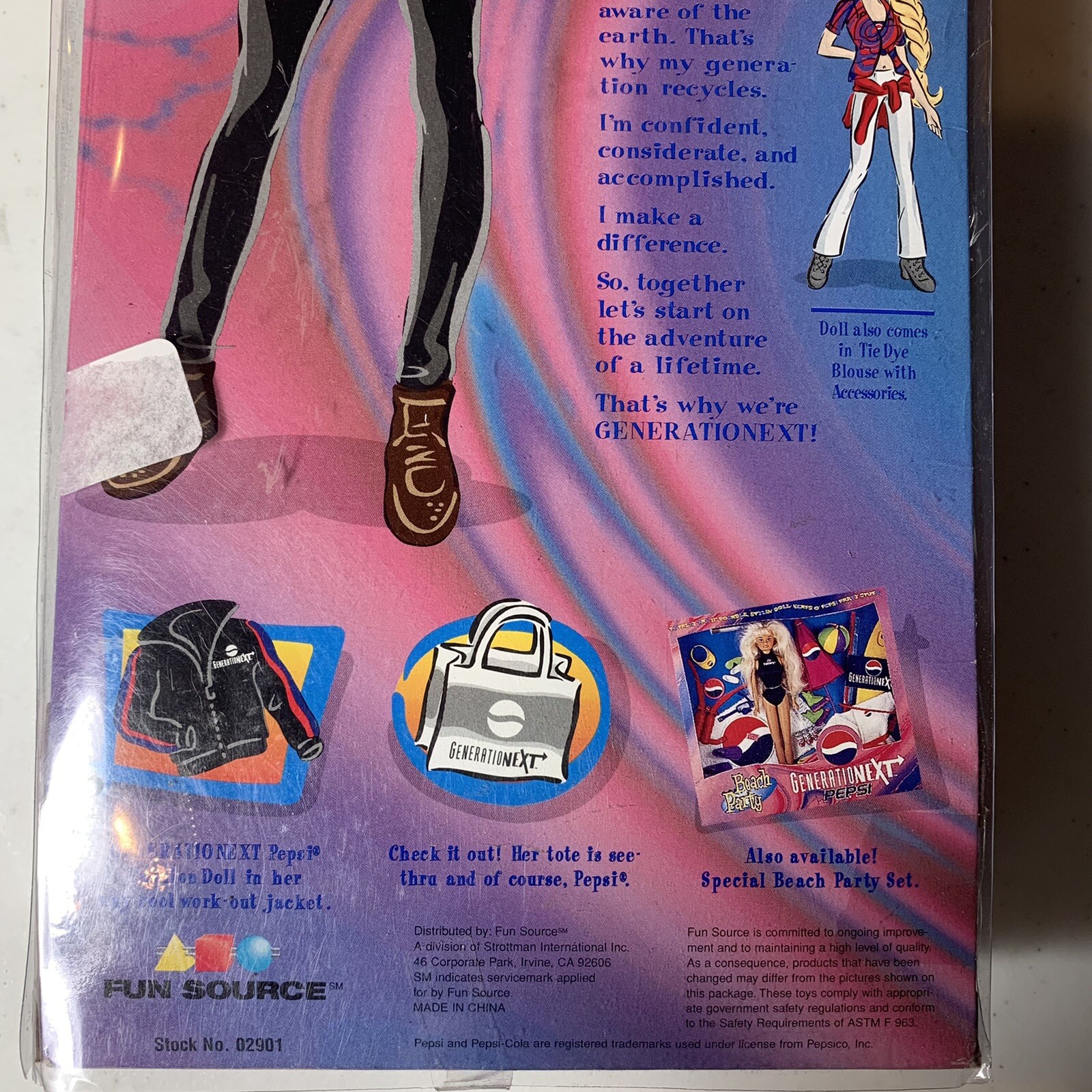 NIB NRFB Pepsi Generation Next Fashion Doll Outfit Accessories 11.5 Vintage 90&rsquo;s