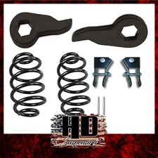 2000-2006 Yukon Tahoe 3"-4" Lowering Drop Adj Torsion Keys Coil Spring Shock Ext
