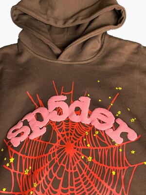 Brown Sp5der Hoodie/Pants L | eBay