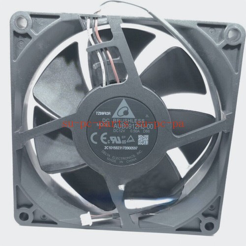 Delta AUB0912HJ-00 90*90*25mm 9025 DC12V 0.5A 3-PIN Projector Cooling Fan - Bild 3 von 4