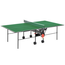 Garlando Tavolo da Ping Pong Training Indoor con ruote per interno Verde